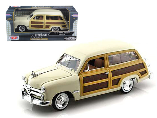 1949 Ford Woody Wagon Beige Diecast Model Car 