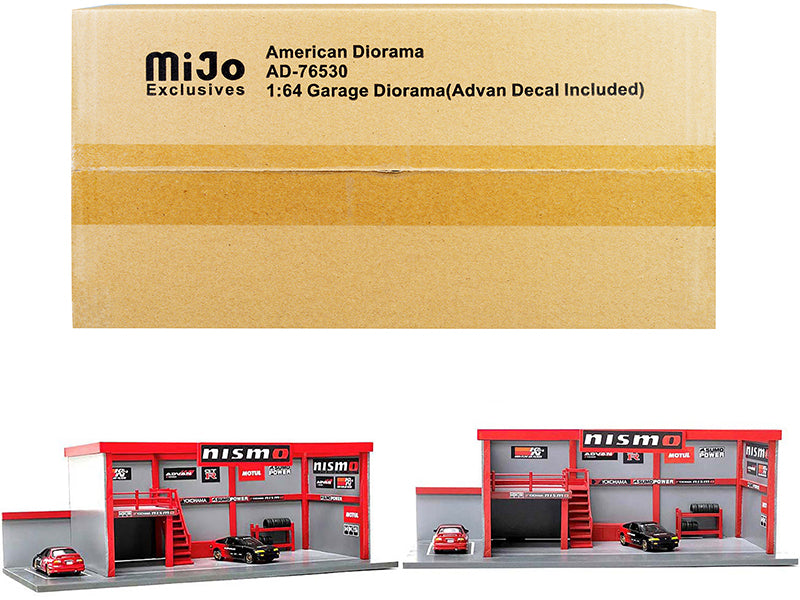 Advan Garage Display   Model Diorama Set 