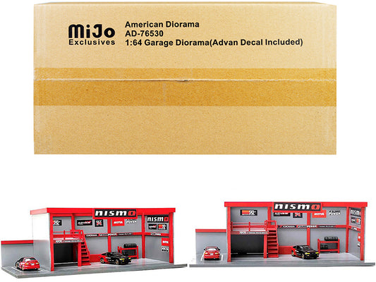 Advan Garage Display   Model Diorama Set 