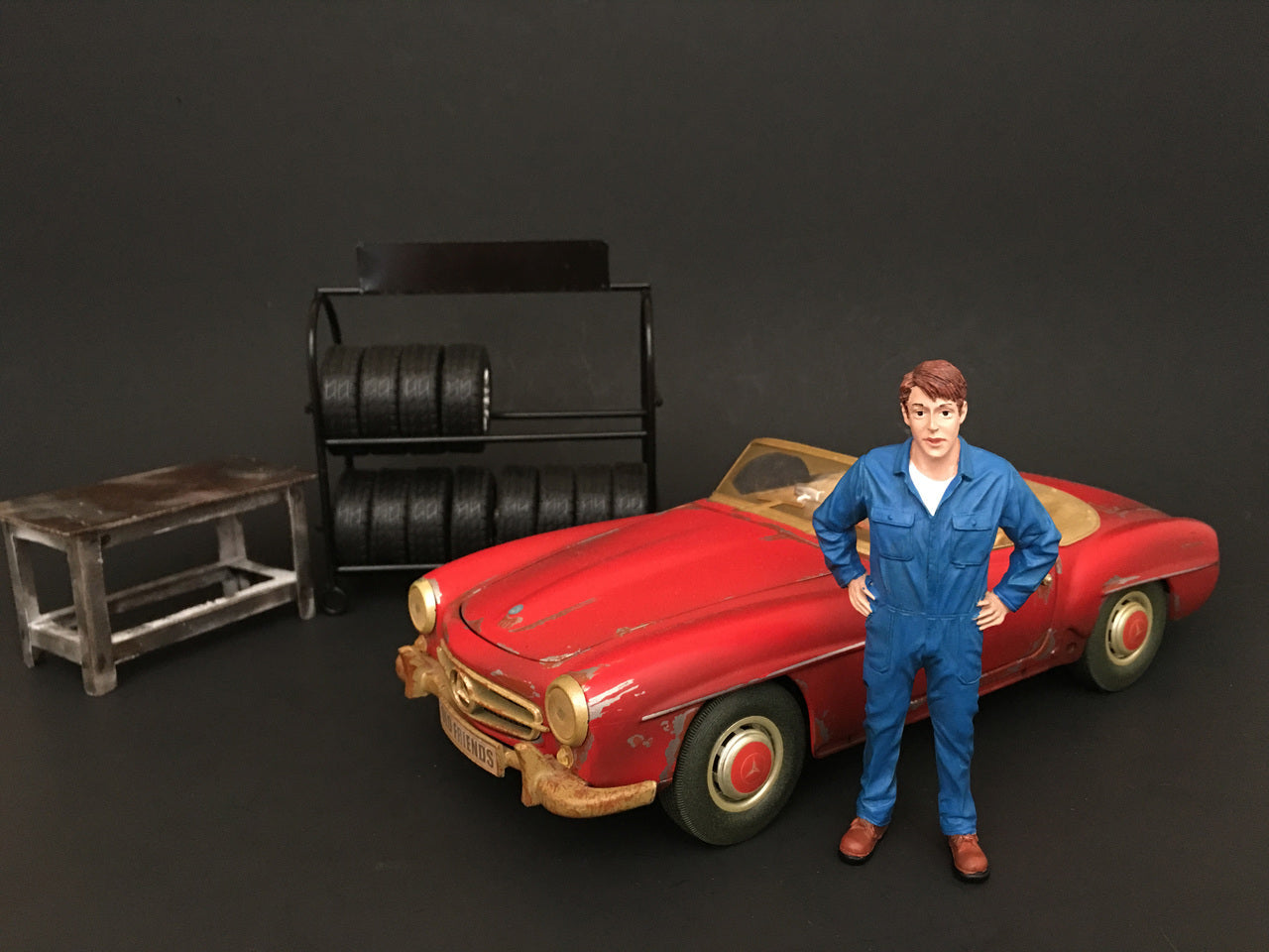 John Inspecting   Model Auto Mechanic Figure Automotive Repair