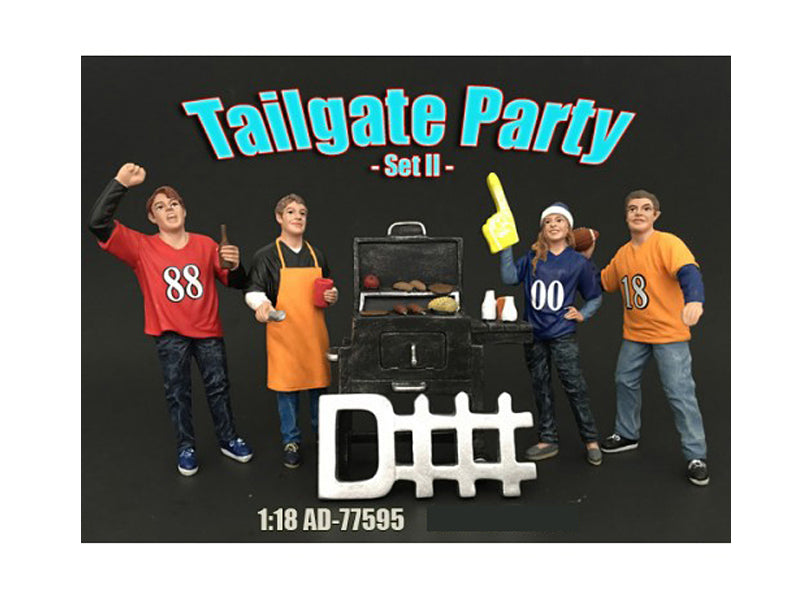 Tailgate Party Set II   Model Partygoers Figure 