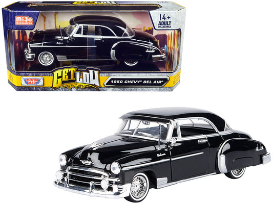 1950 Chevrolet Bel Air Black Diecast Model Car Lowriders