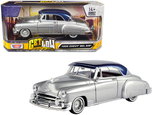 1950 Chevrolet Bel Air Blue Diecast Model Car Lowriders