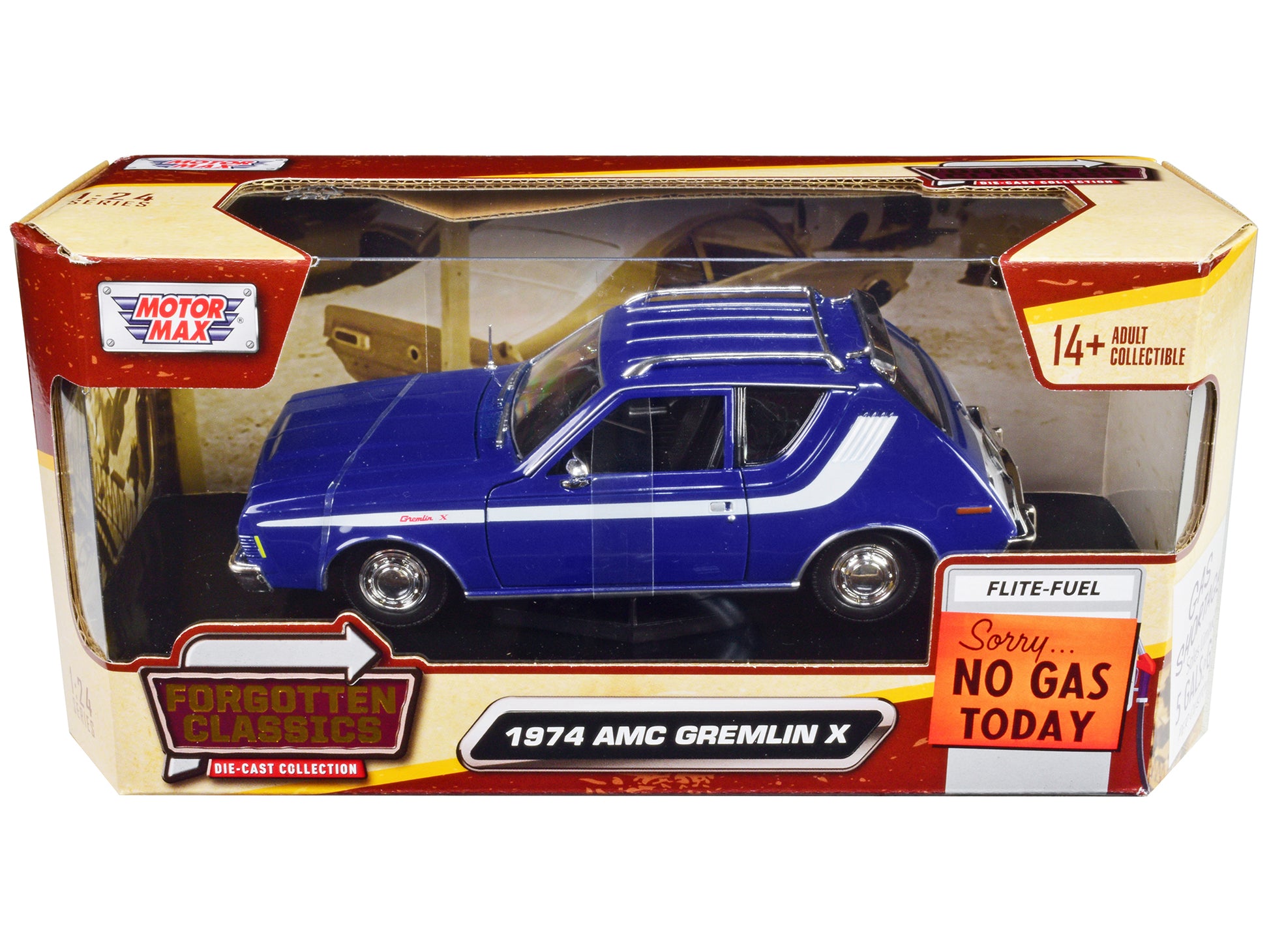 1974 AMC Gremlin X Blue Diecast Model Car 