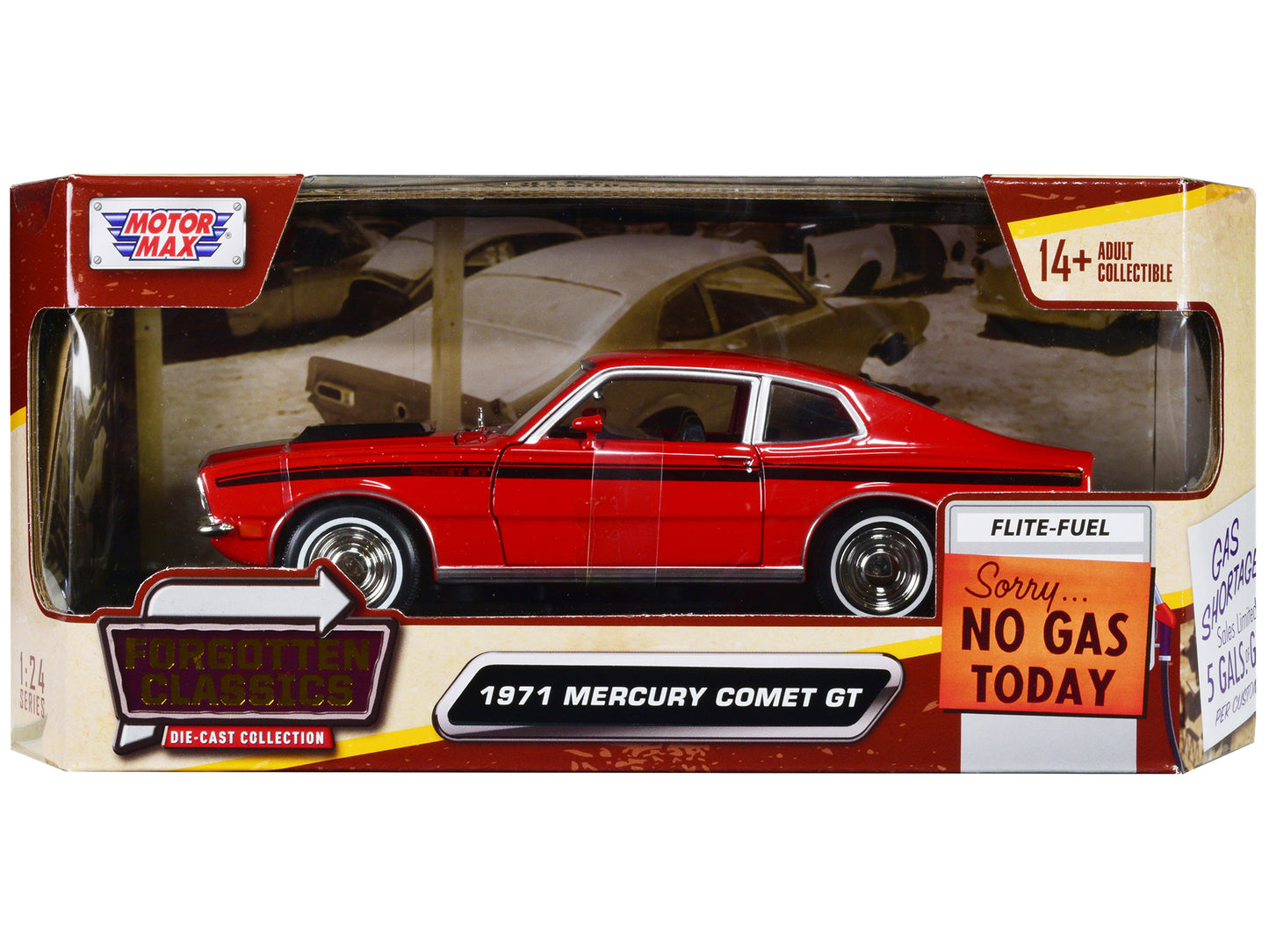 1971 Mercury Comet GT Red Diecast Model Car 