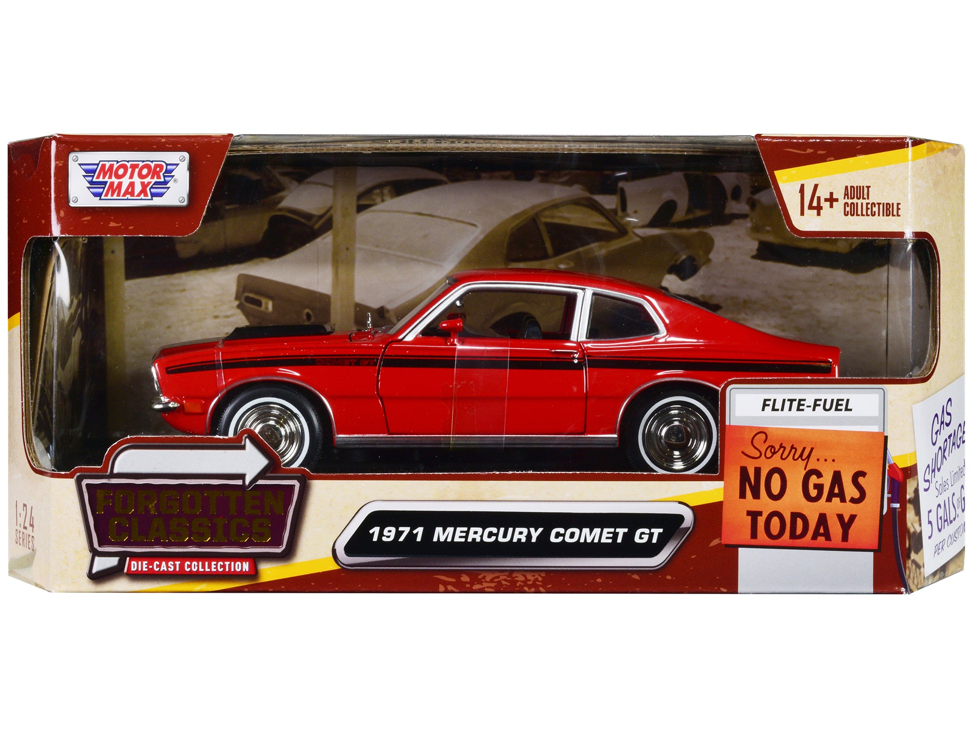 1971 Mercury Comet GT Red Diecast Model Car 