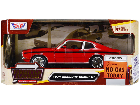 1971 Mercury Comet GT Red Diecast Model Car 