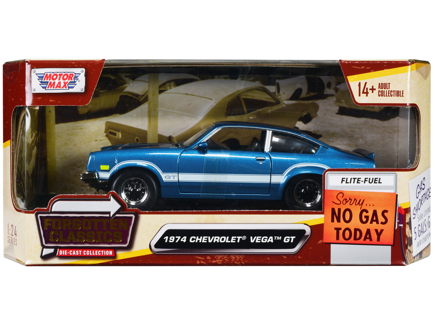 1974 Chevrolet Vega GT Blue Diecast Model Car 