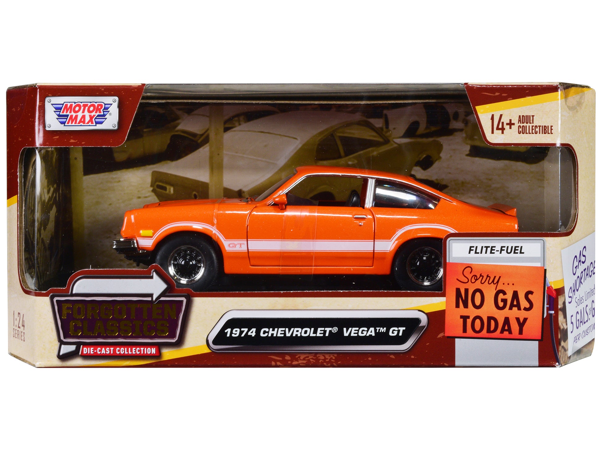 1974 Chevrolet Vega GT Orange Diecast Model Car 
