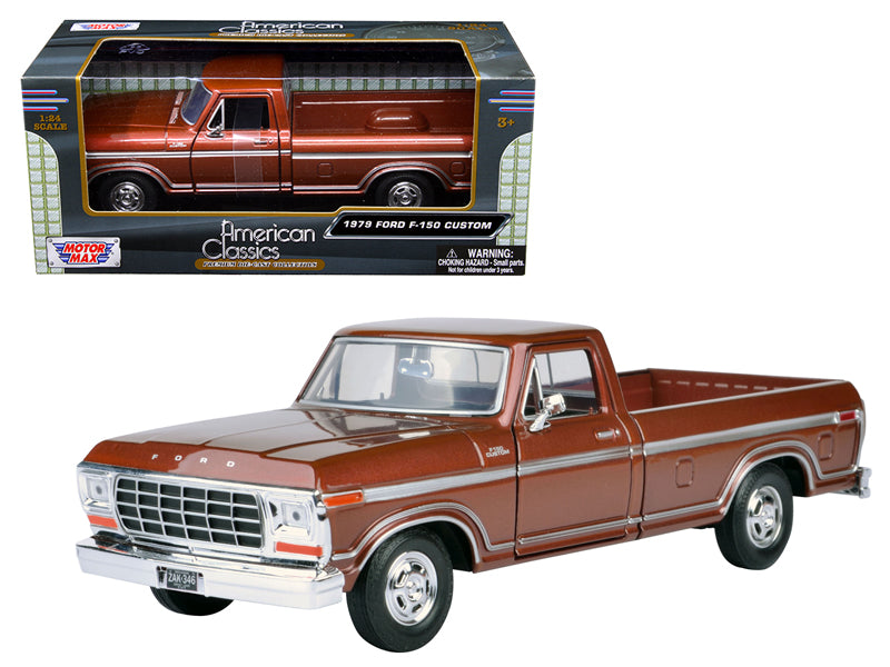 1979 Ford F-150 Brown Diecast Model Pickup Truck 