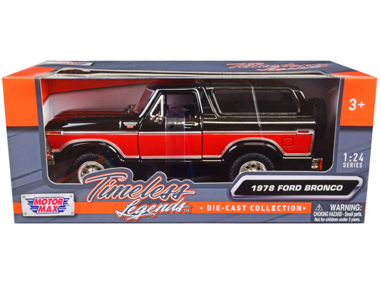 1978 Ford Bronco Ranger Black Diecast Model Car 