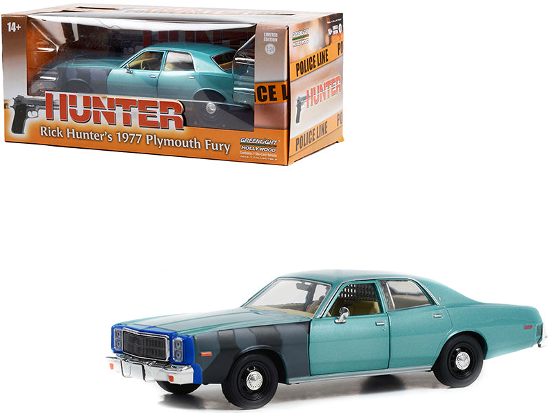1977 Plymouth Fury Unresto Red Diecast Model Car Hunter
