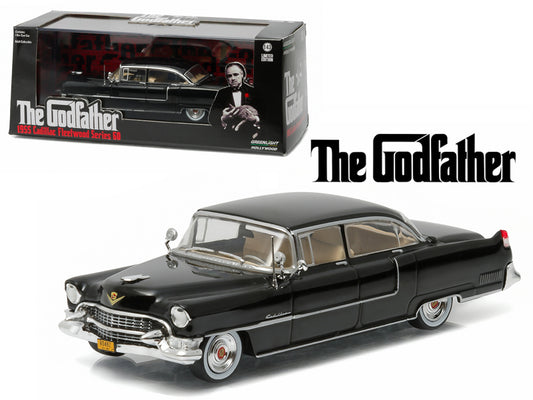 1955 Cadillac Fleetwood Black Diecast Model Car