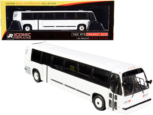 1999 TMC RTS Transit White Diecast Model Bus 