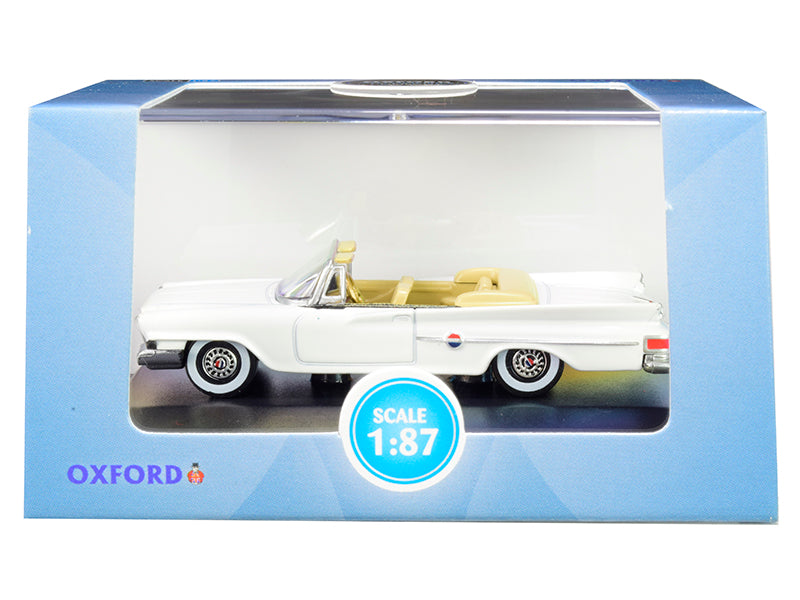 1961 Chrysler 300 Convertible White Diecast Model Car 