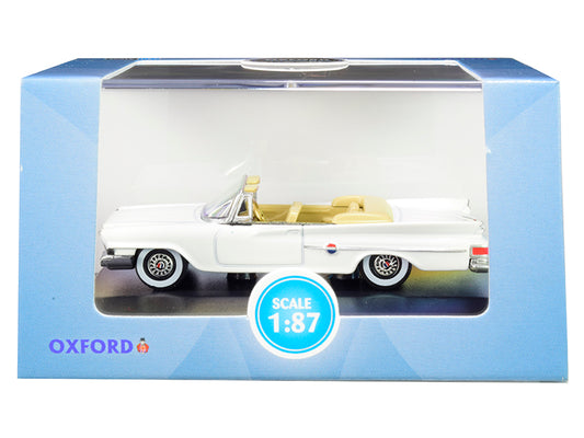 1961 Chrysler 300 Convertible White Diecast Model Car 