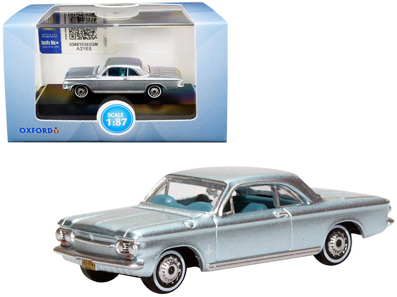 1963 Chevrolet Corvair Coupe Blue Diecast Model Car 