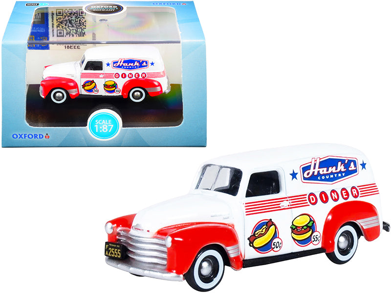 Chevrolet Panel  Hanks White Diecast Model Van 