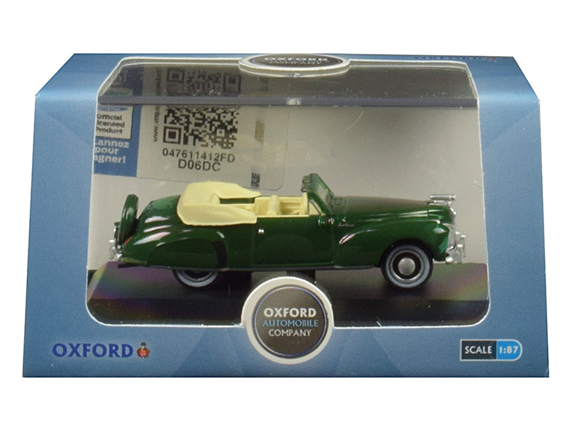 1941 Lincoln Continental Convertible Green Diecast Model Car 