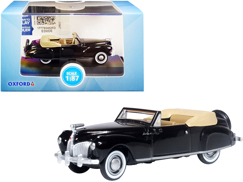 1941 Lincoln Continental Convertible Black Diecast Model Car 