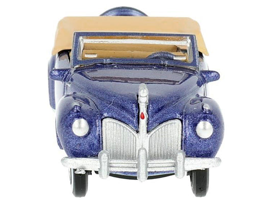 1941 Lincoln Continental Convertible Blue Diecast Model Car 