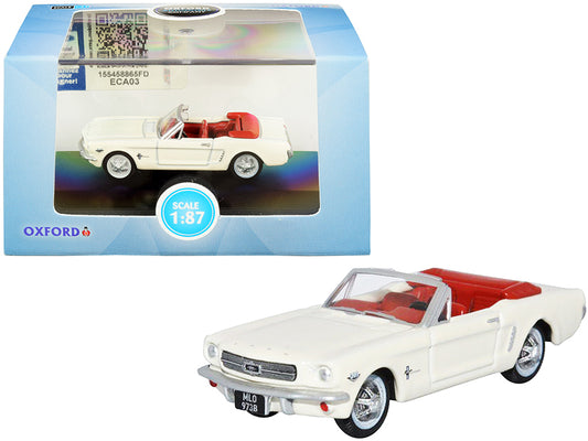1965 Ford Mustang Convertible White Diecast Model Car 
