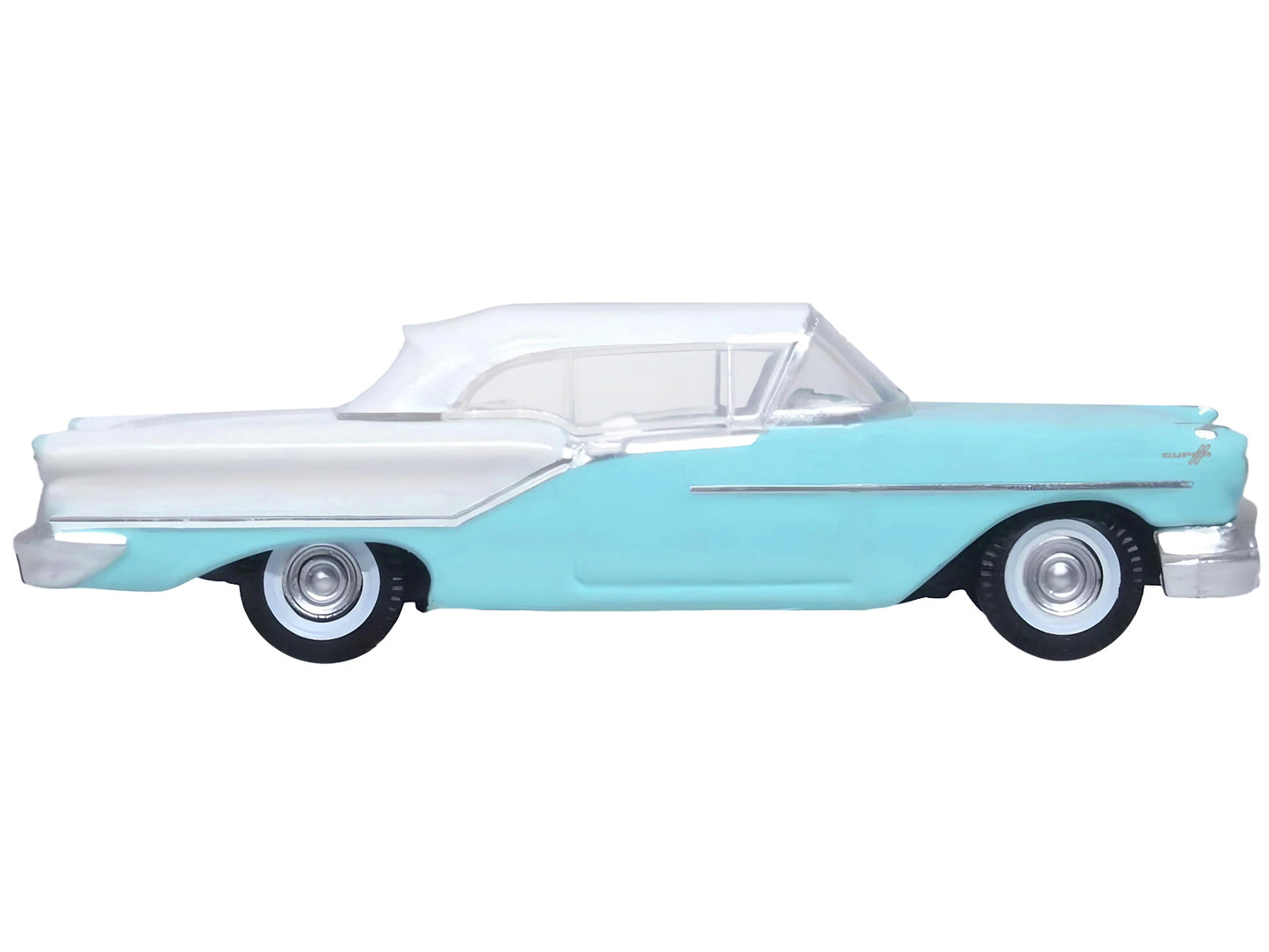 1957 Oldsmobile 88 Convertible Blue Diecast Model Car 