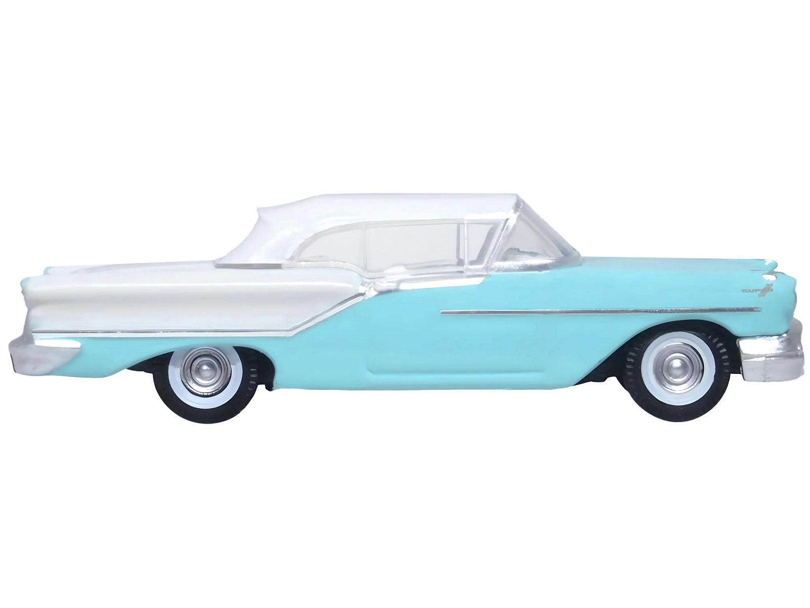 1957 Oldsmobile 88 Convertible Blue Diecast Model Car 