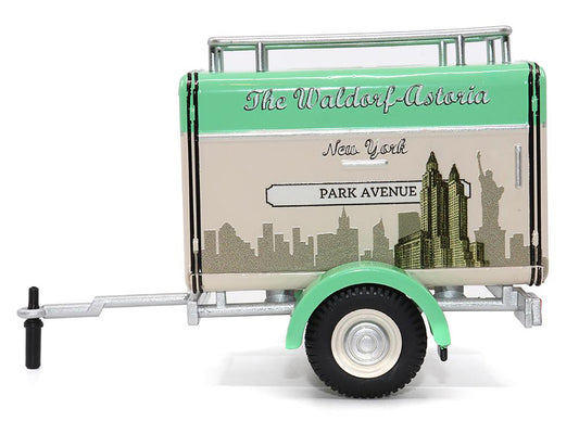 Travel Trailer  w Beige Diecast Model Car 
