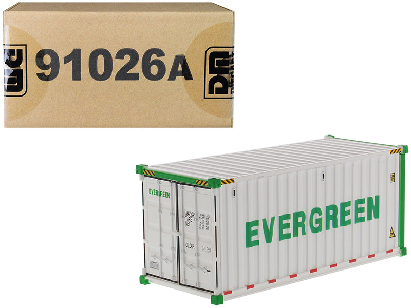 Brand new 1/50 scale model of 20' Refrigerated Sea Container EverGreen White Transport Series model by Diecast Masters.
Brand new box.
Det