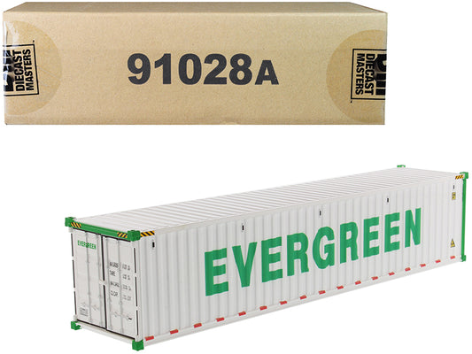 40' Refrigerated Sea Container White Diecast Model Sea Container 
