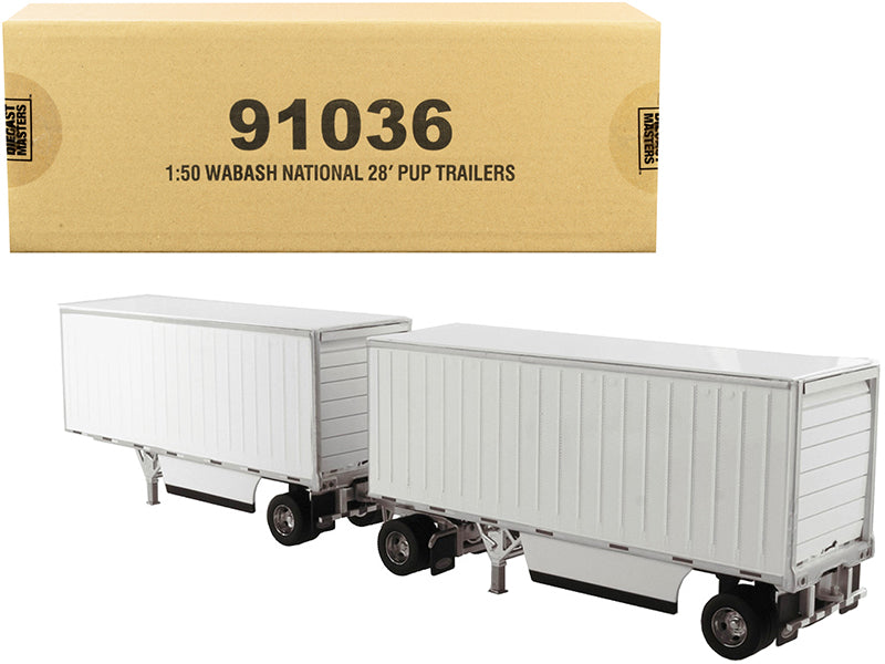 Wabash National 28' Double  Diecast Model Commercial Trailer 