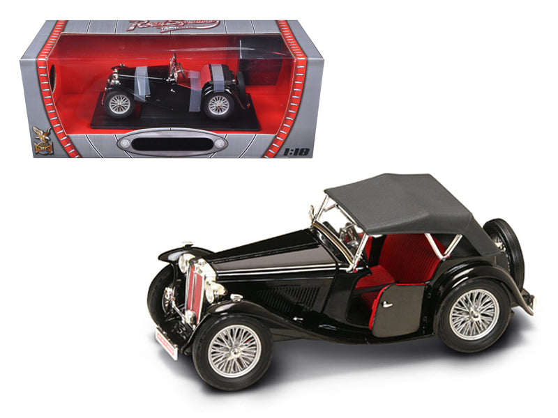 1947 MG TC Midget Black Diecast Model Car 