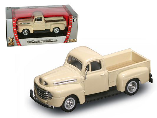 1948 Ford F-1 Cream Diecast Model Pickup Truck 