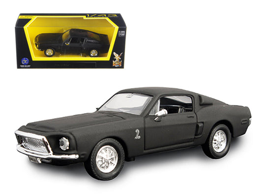 1968 Ford Mustang Shelby Black Diecast Model Car 