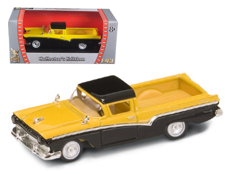 1957 Ford Ranchero Diecast Car Model 1/43 by Road Signature.
Made of diecast with some plastic parts.
Detailed interior, exterior.
Has pl