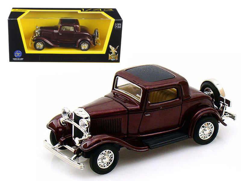 1932 Ford 3-Window Red Diecast Model Car 