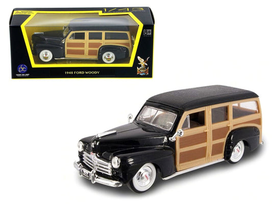 1948 Ford Woody Wagon Black Diecast Model Car 