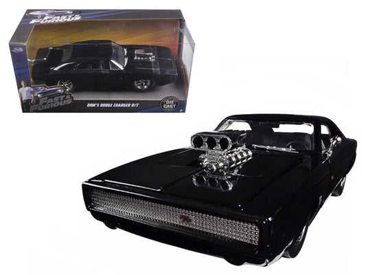 Dom's 1970 Dodge Charger Black Diecast Model Car 