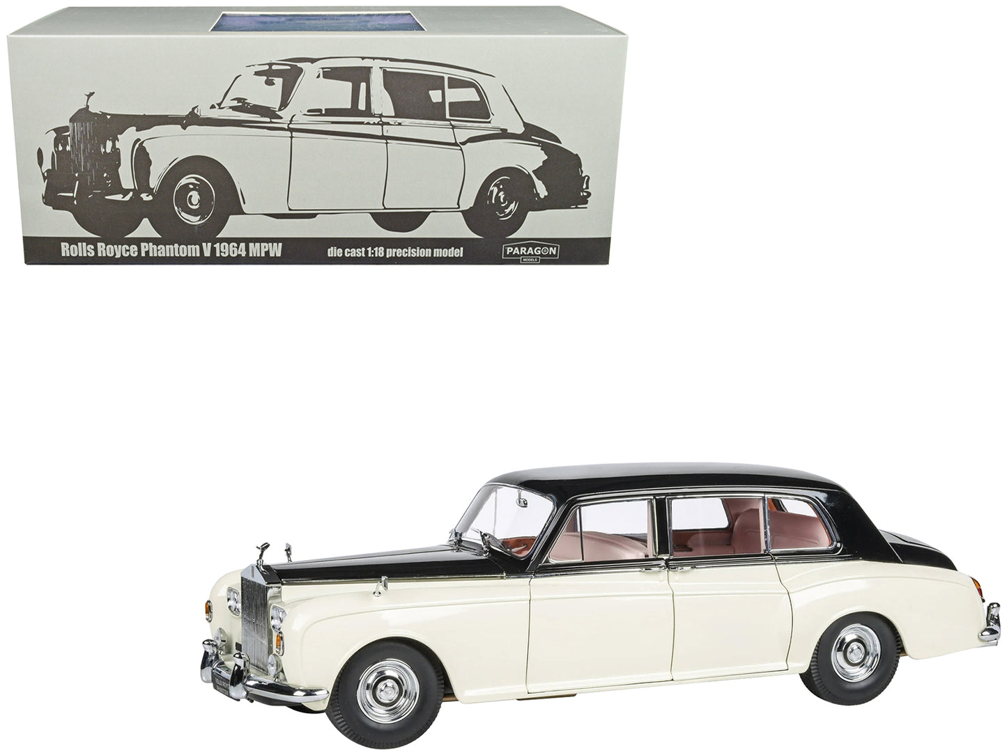 1965 Rolls Royce Phantom White Diecast Model Car 