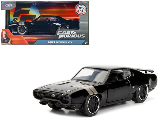 Dom's Plymouth GTX  Black Diecast Model Car 