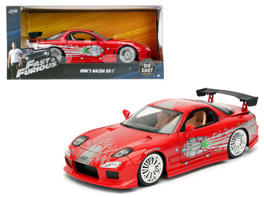 Dom's Mazda RX-7 Red Diecast Model Car 