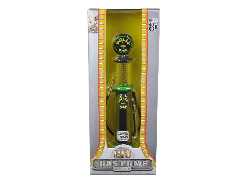 Brand new 1/18 scale diecast replica of "Polly" Gasoline Vintage Gas Pump Cylinder die cast replica by Road Signature. 
 Brand new 
