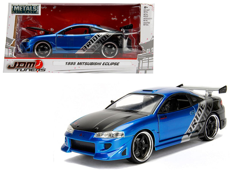 Brand new 1/24 scale diecast model car of 1995 Mitsubishi Eclipse Bride Blue JDM Tuners die cast car model by Jada.
Brand new box.
Real ru