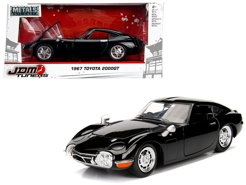 Brand new 1/24 scale diecast car model of 1967 Toyota 2000GT Coupe Black "JDM Tuners" die cast model car by Jada.
Brand