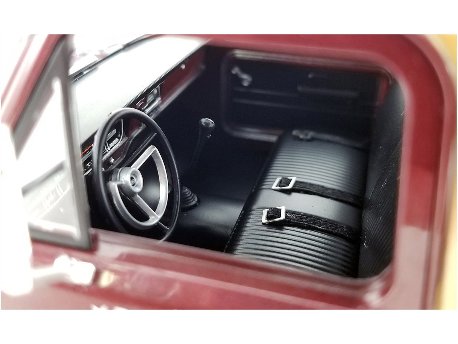 1970 Ford F-350 Red Diecast Model Ramp Truck 
