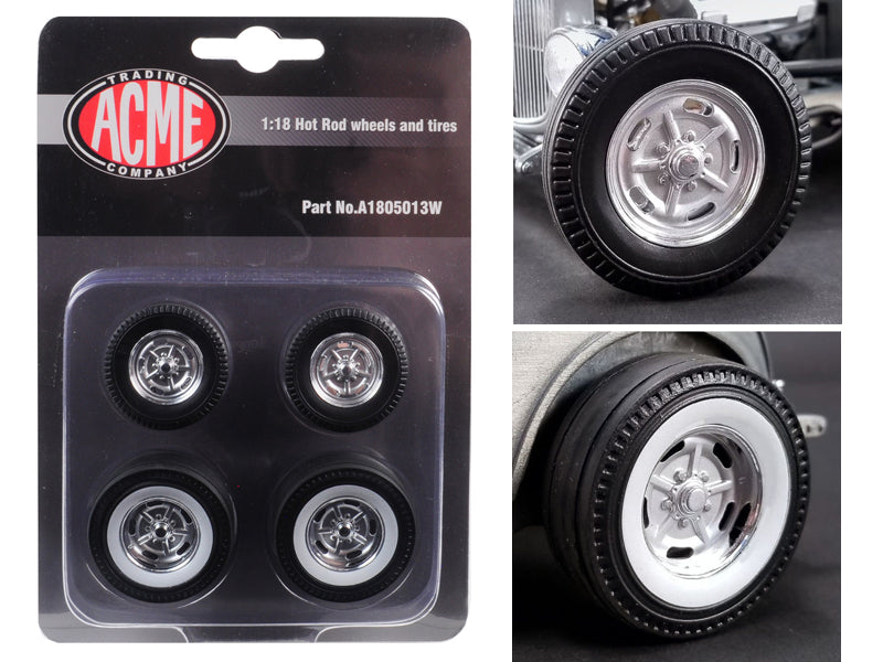 4 Piece 1932 Ford 5 Window Coupe   Model Wheels & Tires 