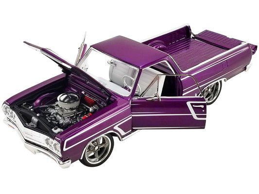 1965 Chevrolet El Camino Purple Diecast Model Car 