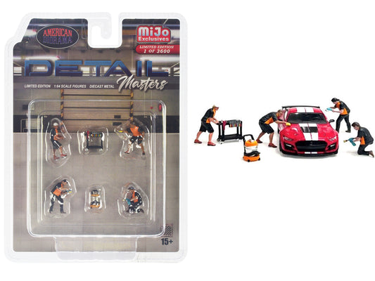 Brand new 1/64 scale diecast models of "Detail Masters" 6 piece Diecast Figure Set (4 Figures, 2 Tools) Limited Edition 