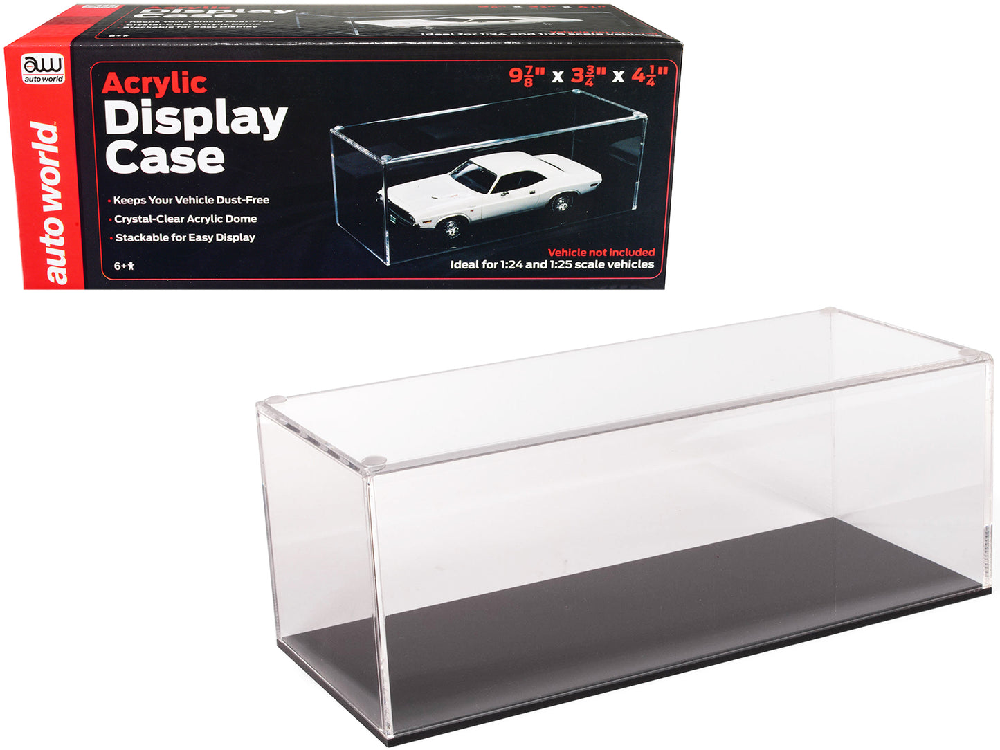 >Brand new 1/24-1/25 scale of Acrylic Collectible Display Show Case for 1/24-1/25 Scale Model Cars by Auto World.</li>
<li>Brand new box.</